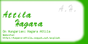 attila hagara business card